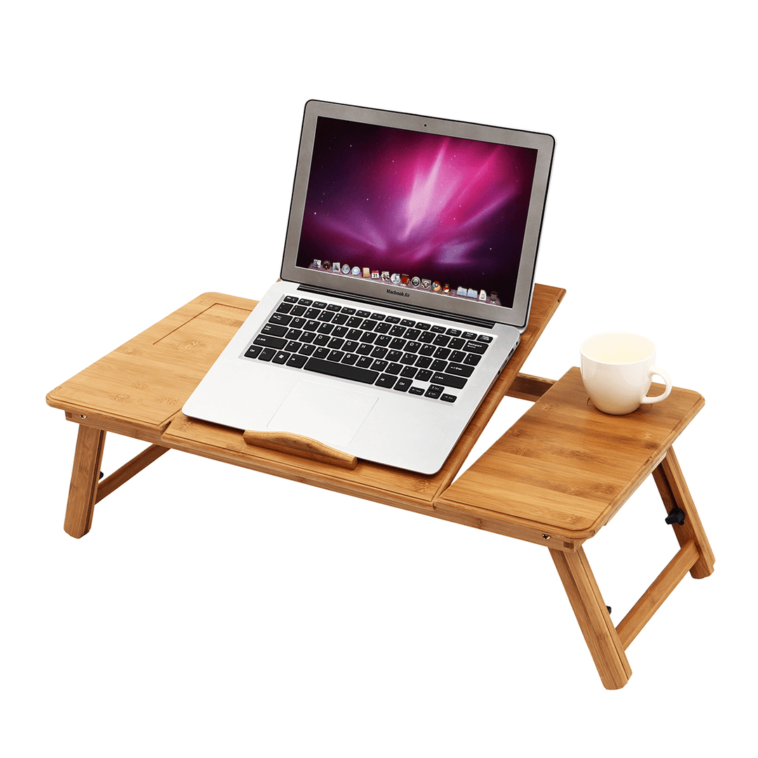 50X30X4Cm Adjustable Foldable Laptop PC Desk Portable Bamboo Bed Notebook Table Holder