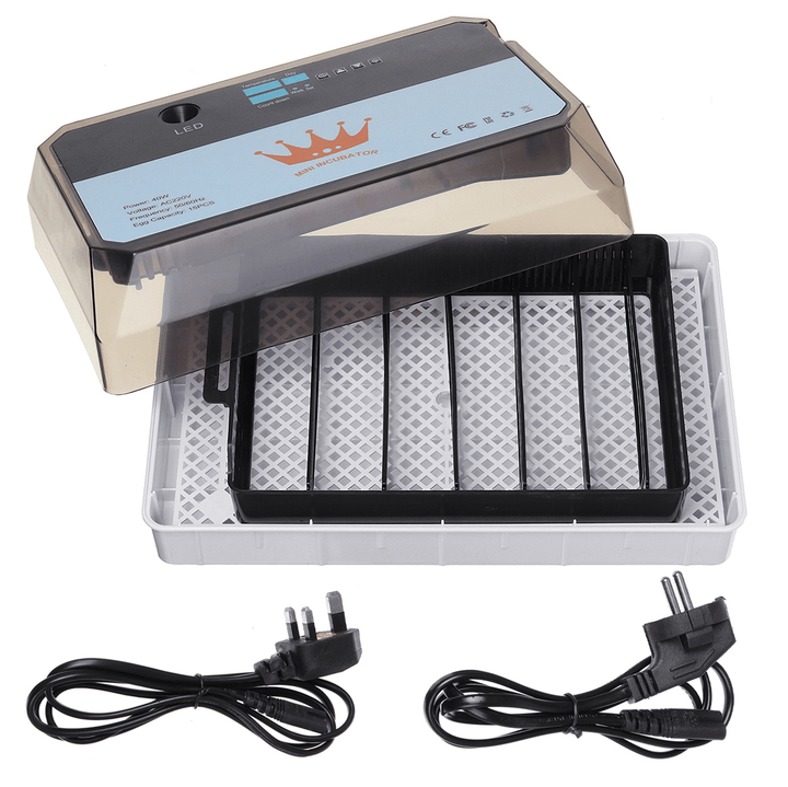 40W LED Light 15PCS Eggs Chicken Automatic Incubator Hatche Turning Temperature Control - MRSLM