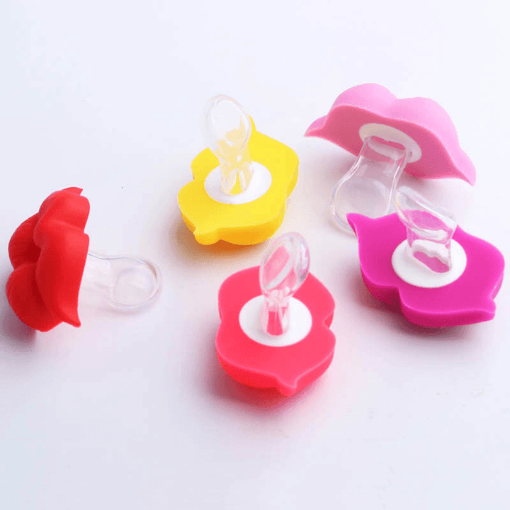 Lips Kiss Shape Baby Pacifier Food Grade Silicone Soother Teether Orthodontic Dummy Baby Nipple