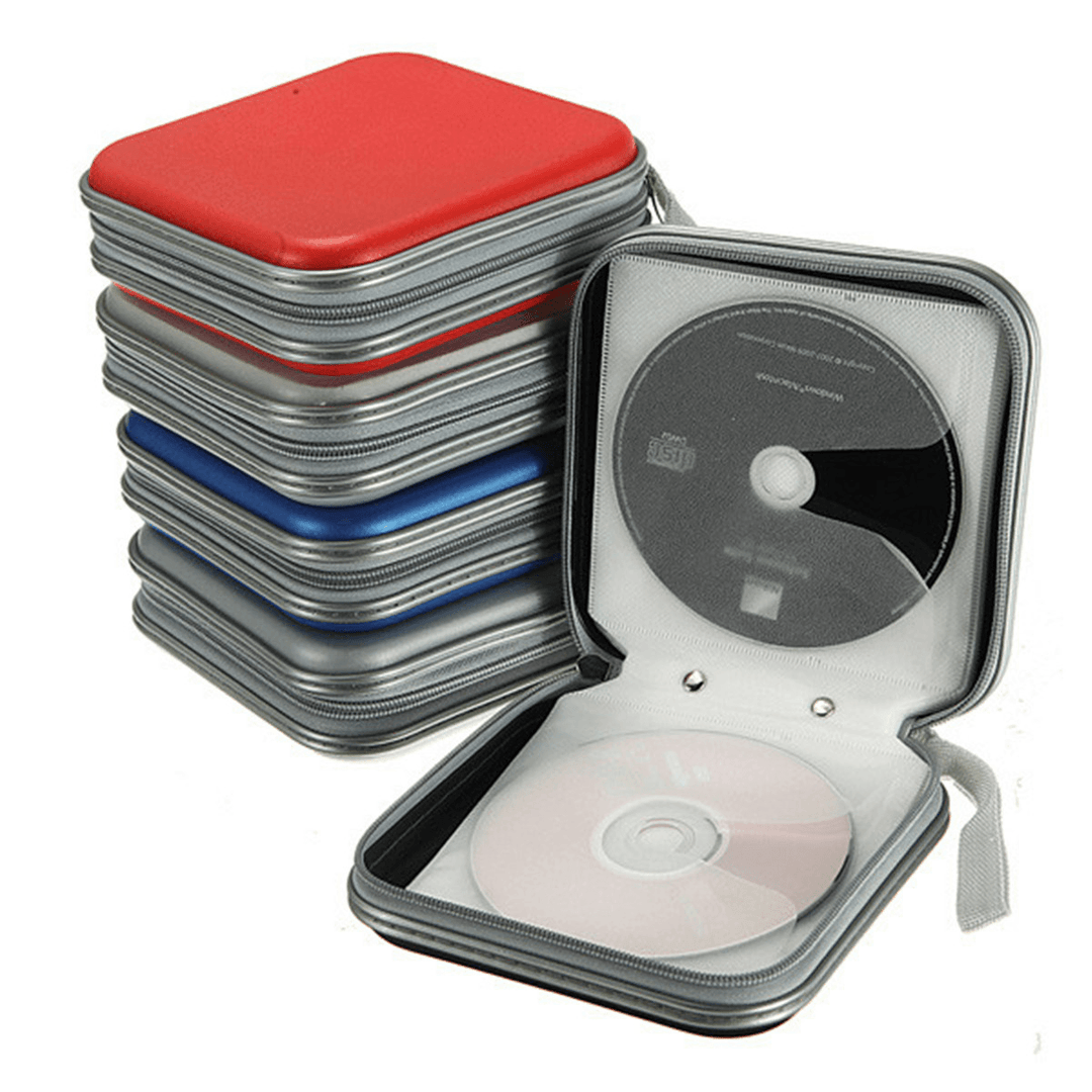 40 Disc CD DVD Double-Side Storage Case Organizer Holder Hard Wallet Album CD Storage Bag