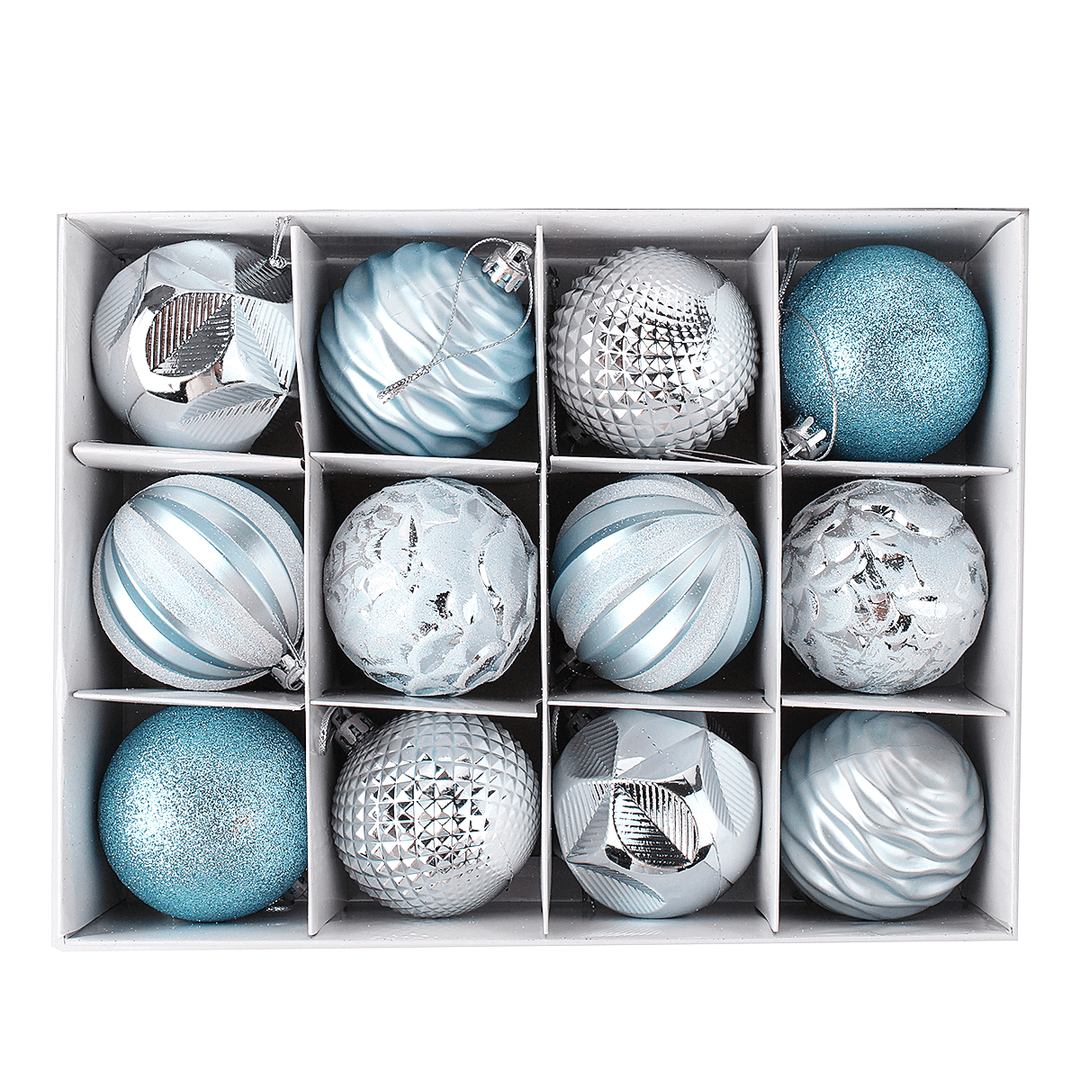 12Pcs 50Mm Christmas Tree Ball Baubles Decoration Xmas Hanging Party Ornaments - MRSLM