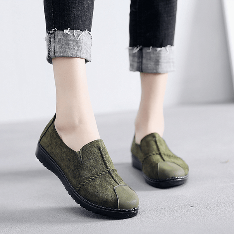 Women Casual Suede Soft Sole Loafers