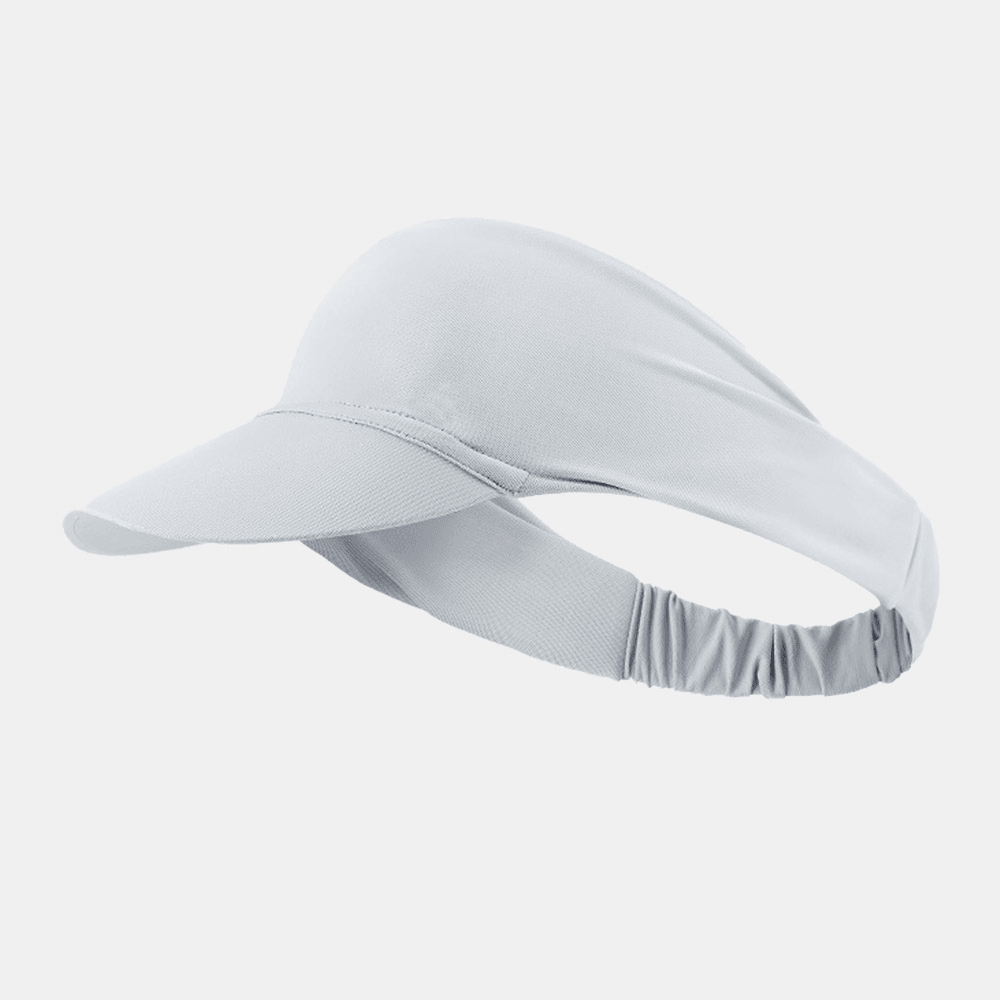 Women Ice Silk High Elastic Solid Striped Floral Pattern Sweat-Absorbent Sunscreen Empty Top Hat Baseball Cap - MRSLM