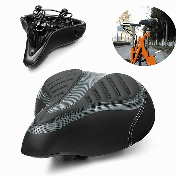 Wide Big Bum Bike Bicycle Cycling Gel Cruiser Extra Comfort Soft Pad Saddle Seat