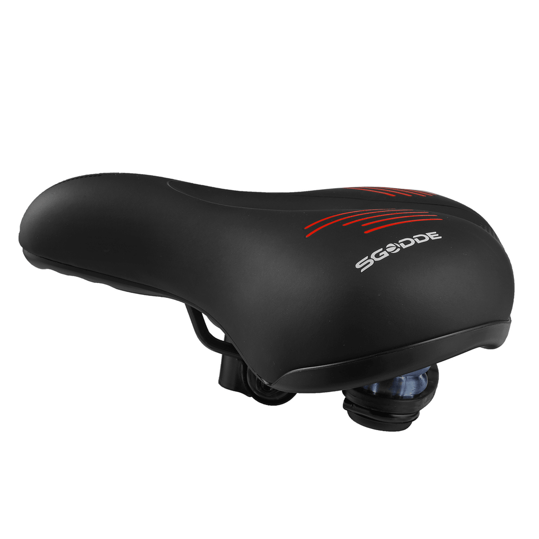 SGODDE Bike Seat Cushion Comfort Breathable Wide Bicycle Saddle for MTB Road Bike with Waterproof Cover