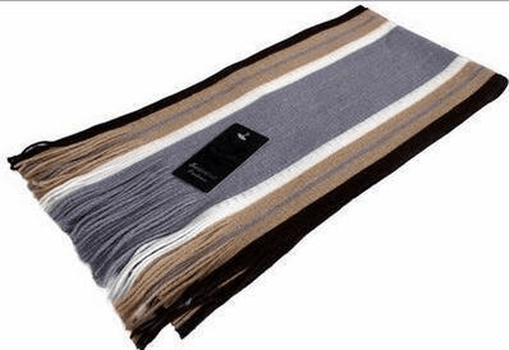 Men'S Striped Scarf Korean Style All-Match