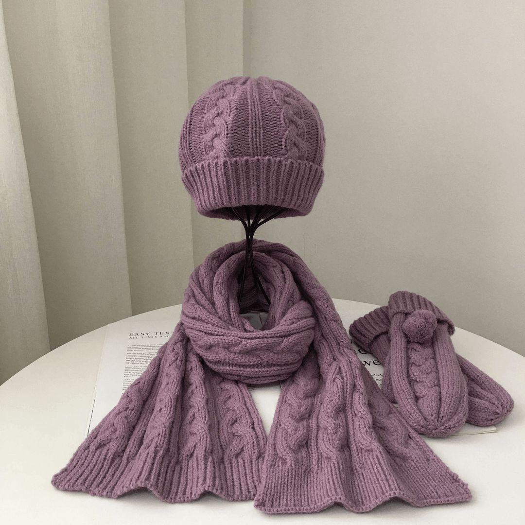 Men'S and Women'S Parent-Child Warm Woolen Hats