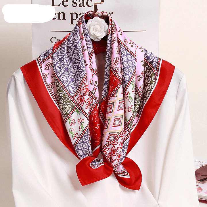 New Spring Silk Scarf Small Square Scarf Hangzhou Silk Thin Scarf