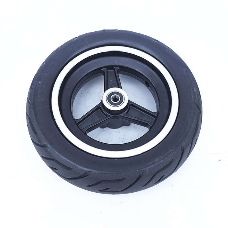 10 Inch 10X2.70-6.5 Electric Scooter Vacuum Tire Set with Disc Brake Inflation Free Solid Tire Scooters Wheels Accessories