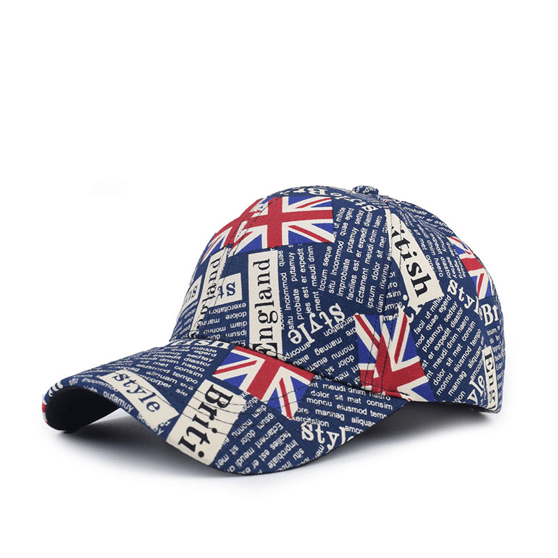 Alphabet Baseball Cap British Style Foreigner Casual