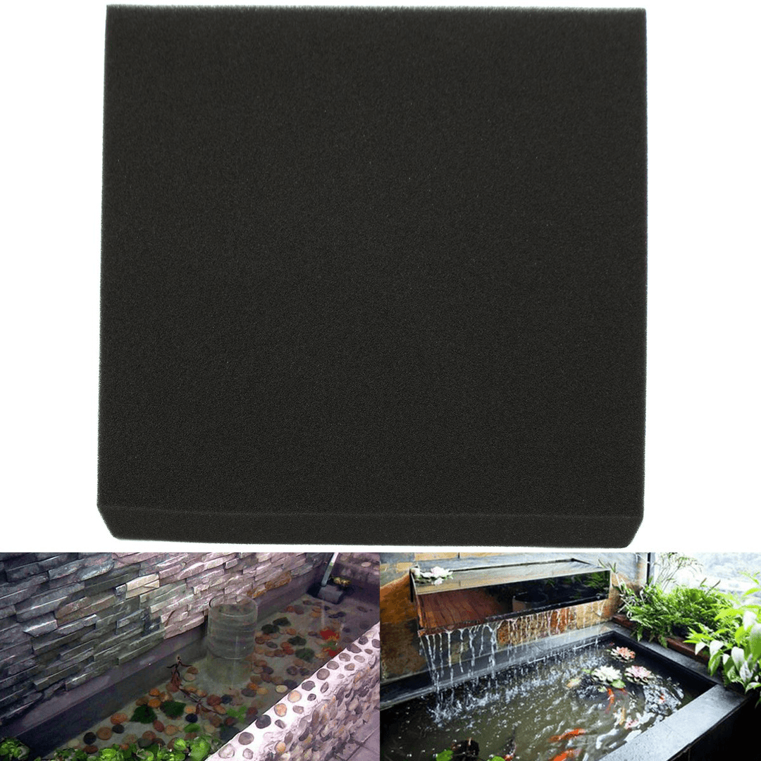 50X50X4Cm Black Aquarium Biochemical Cotton Filter Foam Fish Tank Sponge Pads