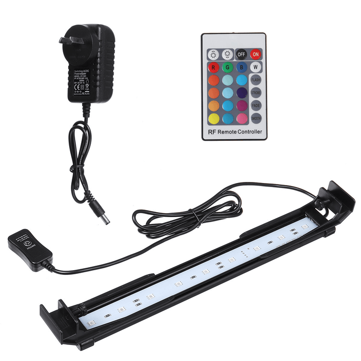 32CM Aquarium Cover Lighting Color Change Dimmable LED Light Bar Suitable for Aquarium/Fish Tank with Remote Control - MRSLM