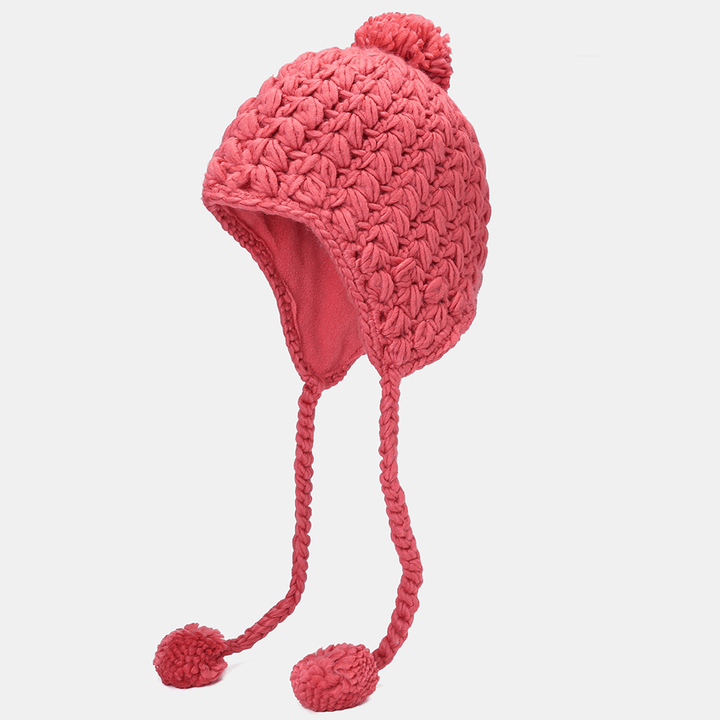 Women'S Beanie Solid Color Warm Knitted Hat Small Caps