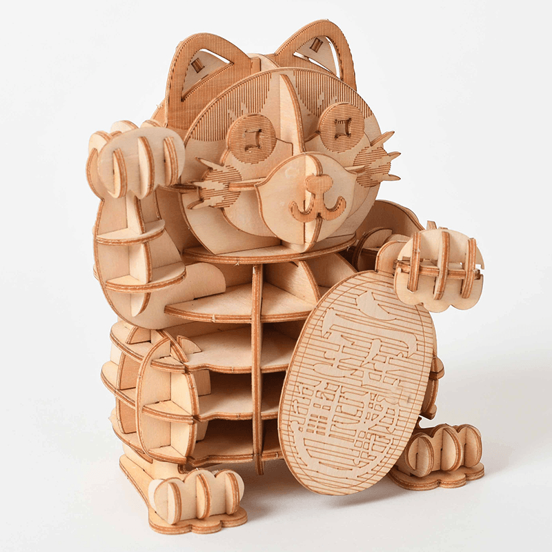 Puzzle 3D Three-Dimensional Puzzle Wooden Model Assembly