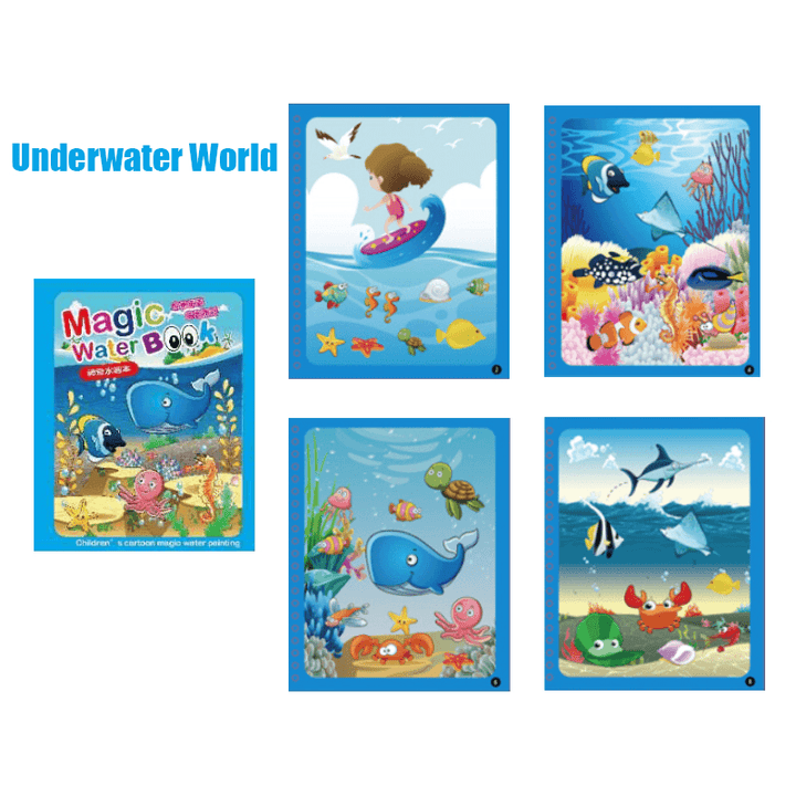 Children'S Magical Water Painting Book Repeated Graffiti Book