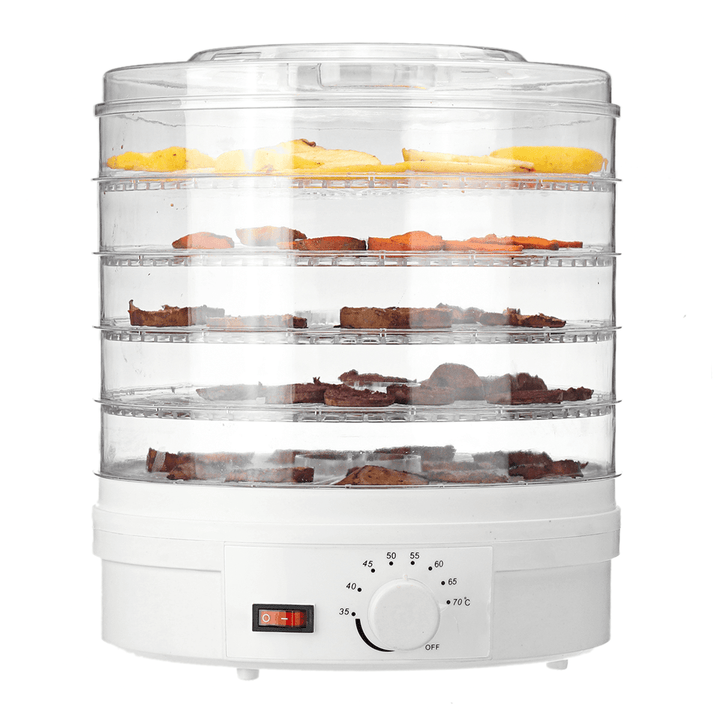 250W Food Dehydrator 5 Tray Shelf Dryer Machine Fruit Preserver Beef Jerky DIY Dried Fruit