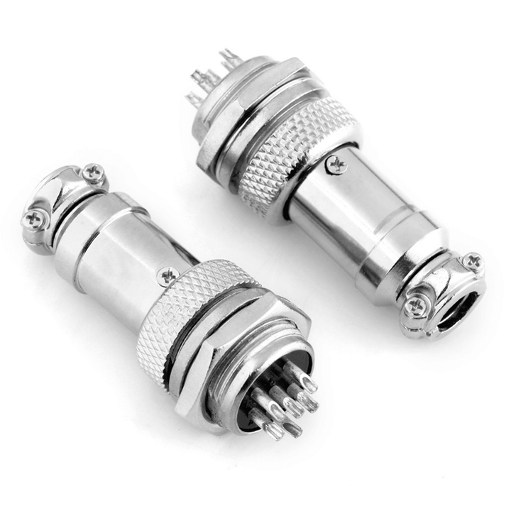 10 Sets GX16-6 16Mm 6 Pin Male & Female Wire Panel Connector Aviation Connector Socket Plug