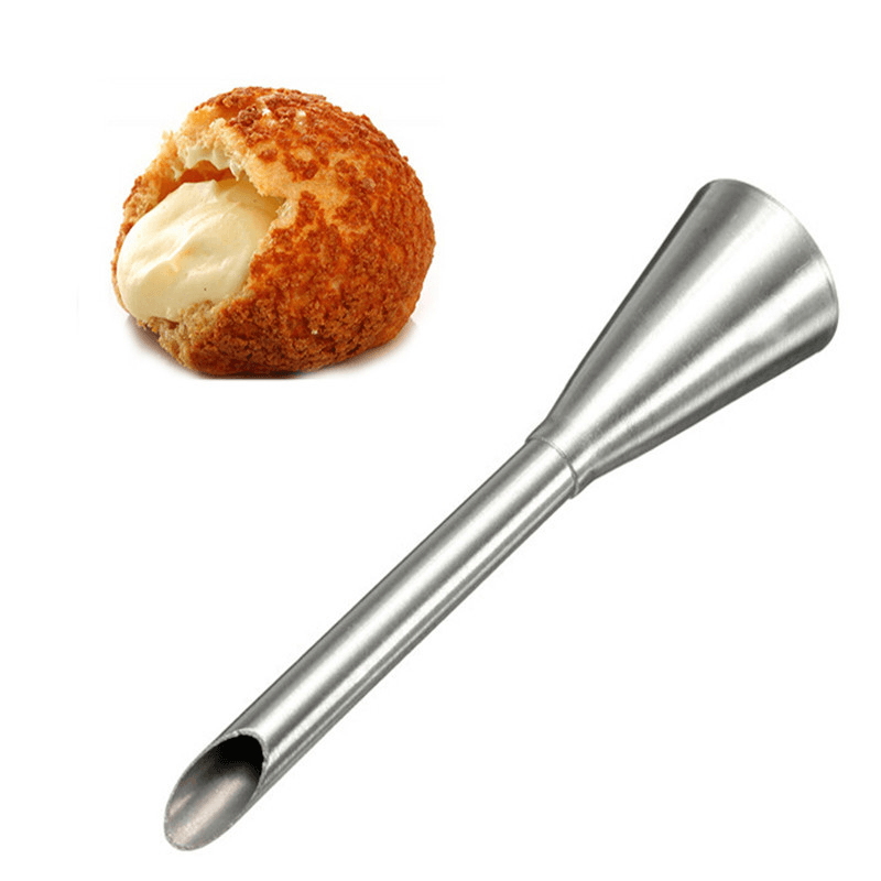 1Pcs High Quality Puffs Cream Icing Piping Nozzle Tip Stainless Steel Long Puff Nozzle Tip Decorating Tool Pastry Decoration Tools