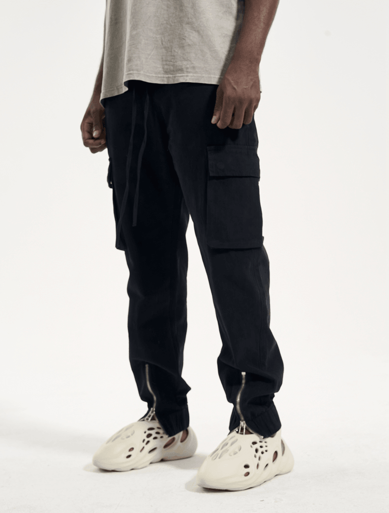 Casual Men'S Zipper Buckle Cargo Trousers