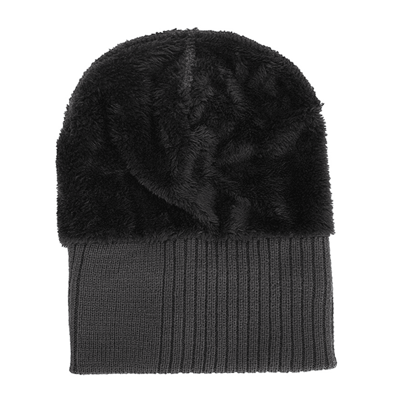 Men Winter Thicken Brimless Knitted Hat Slouch Beanie Caps