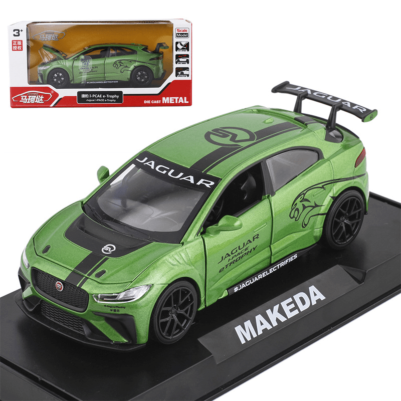 Macda I PCAE Sports Car Alloy Racing Sound and Light Pull Back Car Model Toy