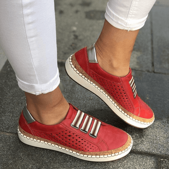 Women Casual Hollow Out Breathable Flats