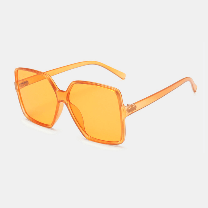 Women plus Size Frame Square Shape Fashion Trend Retro UV Protection Sunglasses