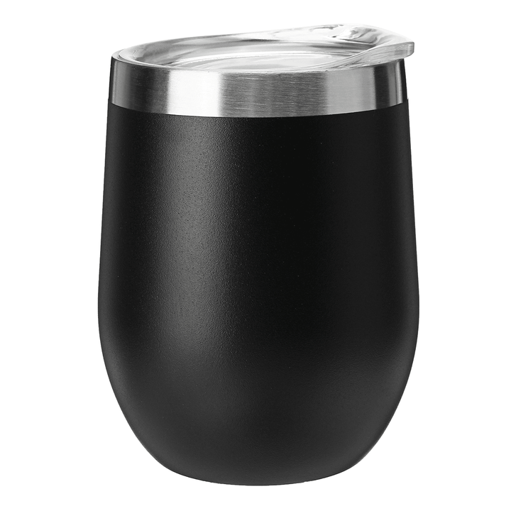 360ML Egg Vacuum Cup Cocktail W-Ine Glass 12Oz Stainless Steel Insulated Tumbler - MRSLM