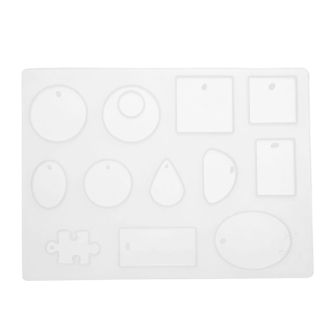 214PCS Silicone Epoxy Resin Casting Mold Kit Jewelry Pendant Making DIY Mould Craft