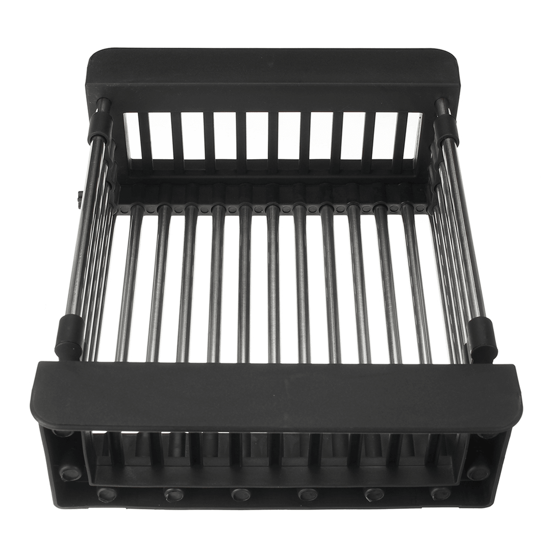 Retractable Dish Drainer Rack Storage Drip Tray Sink Drying Holder Plate Drain Shelf