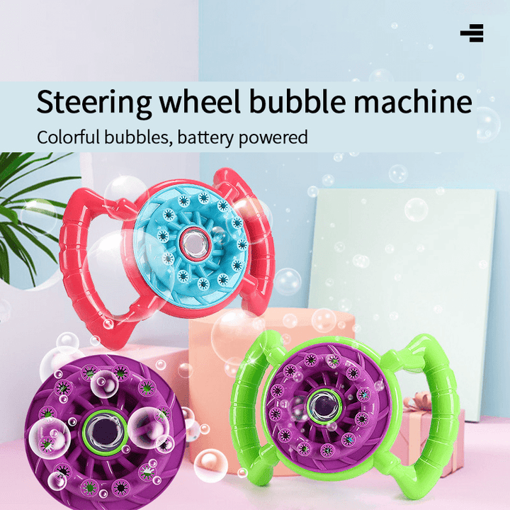 Electric Steering Wheel Bubble Machine