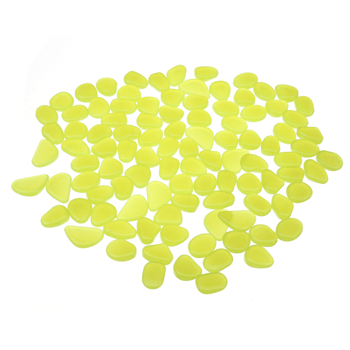 100Pcs Luminous Stones Pebble Gardening Aquarium Landscaping Pebble Villa Decorations - MRSLM