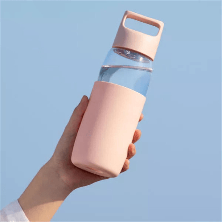 Fun Home 500Ml Glass Water Bottle Portable -20‚ÑÉ-150‚ÑÉ Temperature Tea Cup Drinking Mug with Silicone Case From