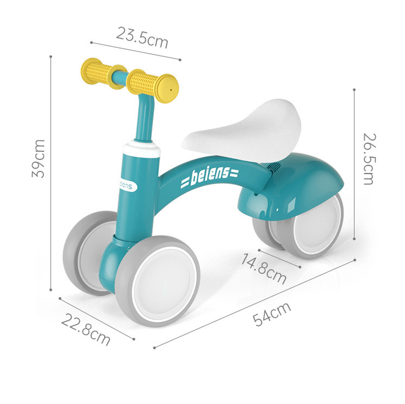 Beiens Kids Toys Balance Bike Walker Baby Ride on Tricycle Toy for Learning Walk Scooter Toddler Outdoor Game Gift 1-3 Years Old