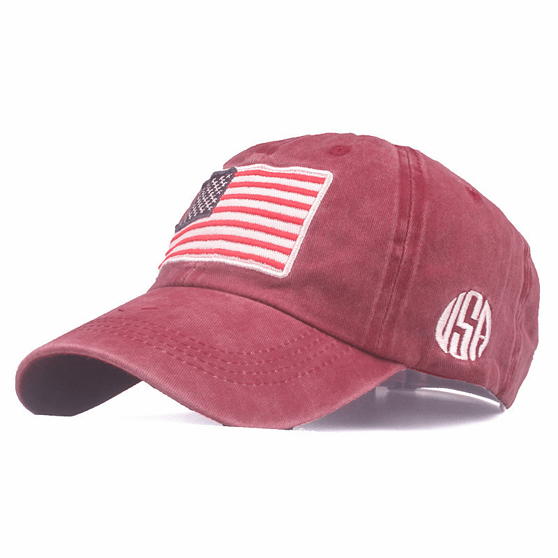 American Flag Embroidery Baseball Cap