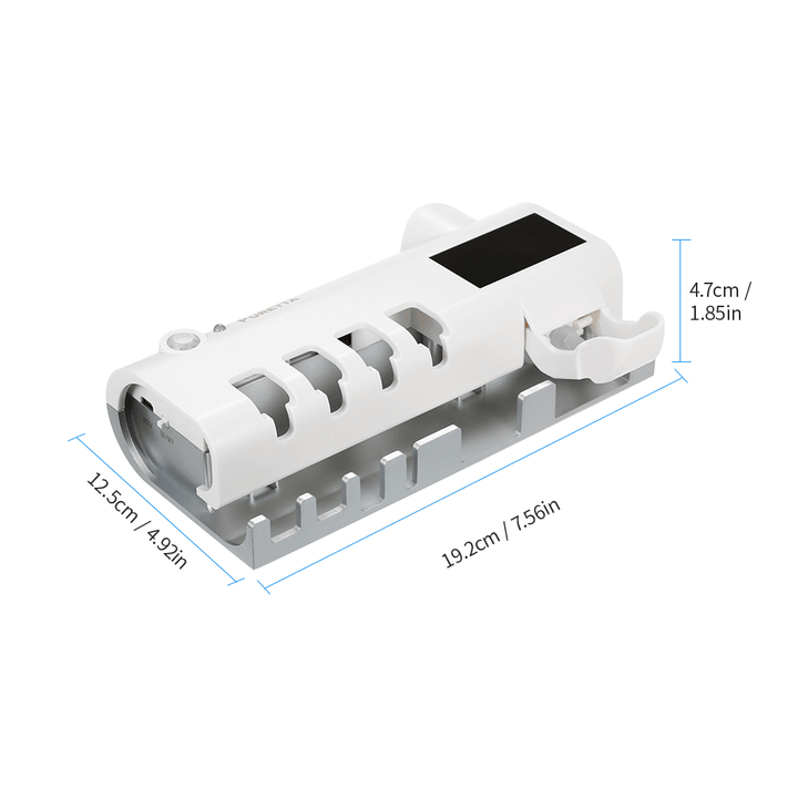 1.2W UV Solar Toothbrush Toothpaste Dispenser Bathroom Accessories Toothbrush Sterilizer Rack