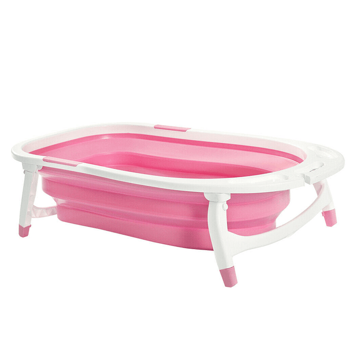 Portable Baby Bathtub 2.5KG Foldable Safety Bathing Shower-Pink/Blue/Green