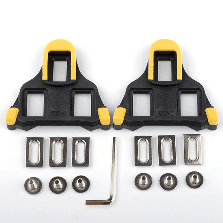 PROMEND PS-M01 6 Degrees Lock Plate Bicycle Pedals Self-Locking Cleats Road Bike Shoes Cleats - MRSLM