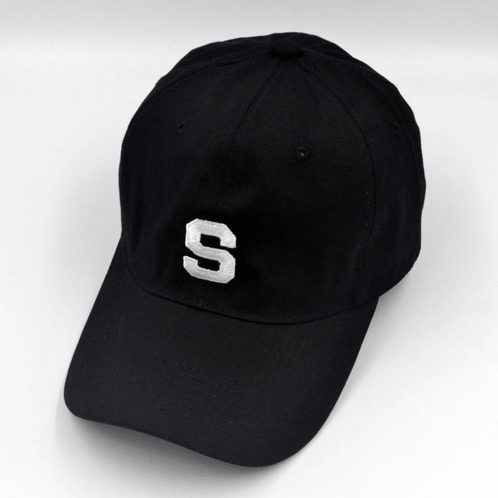 Three Bar Baseball Cap Men'S Soft Top Casual