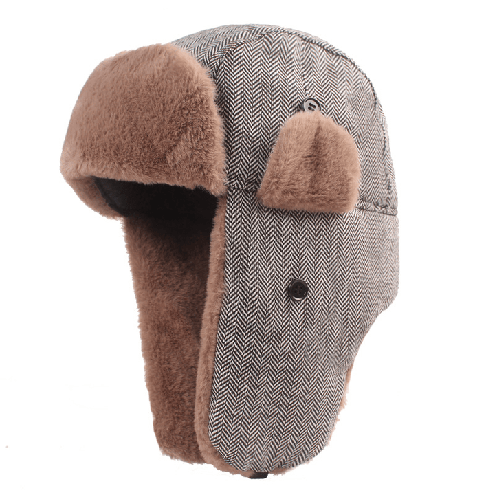 Men'S Thick Warm Ear Protection Snow Cap