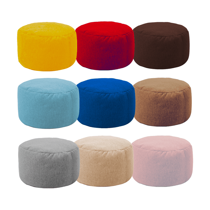 Nesloth Small round Beanbag Sofas Cover without Filler Upholstered Velvet Footstool Chair Pouf Puff Couch Tatami Living Room