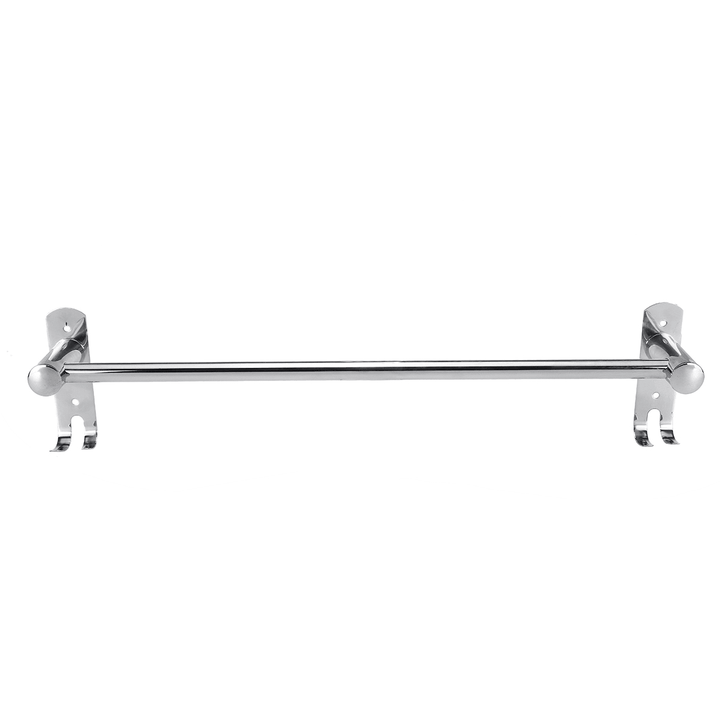 50Cm Stainless Steel Bath Shelf Wall Mounted Towel Rail Rack Single Double Shelf for Bathroom Storage