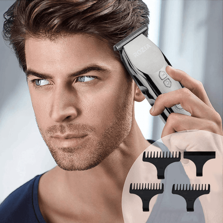 RAZIO Electric LCD Professsional Hair Clipper Trimmer Rechargeable Haircut Machine for Men - EU Plug