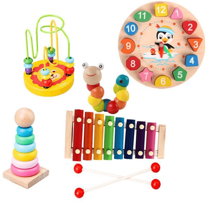 Xylophone Children Eight Tone Small Hand Knocking on the Piano