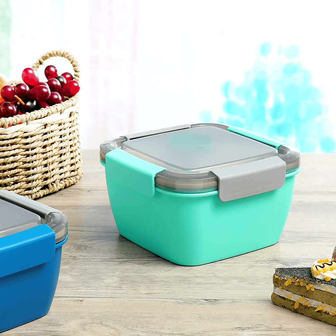 Portable Sealed Divider Bento Lunch Box Container Leak-Proof Food Stroage Case Camping BBQ Tableware