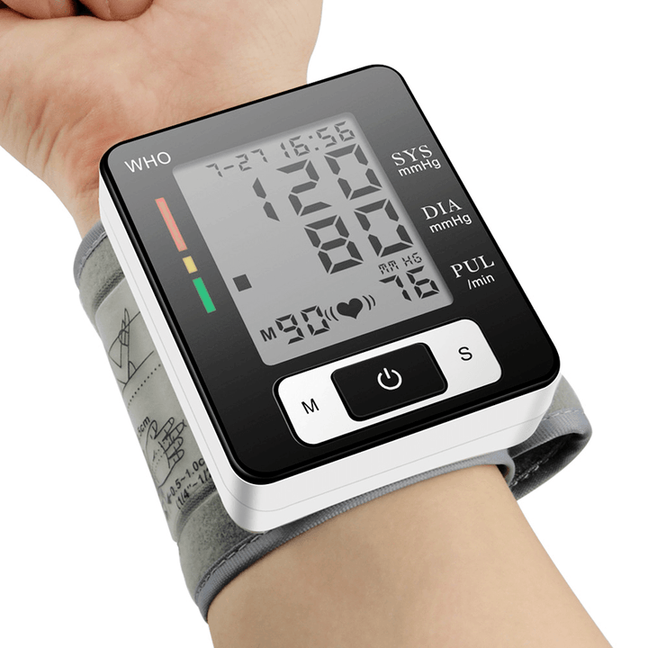 3 in 1 Bluetooth Finger Pulse Oximeter Wrist Blood Pressure Monitor Sphygmomanometer Boby Thermometer Elderly Health Care Set for Festival Christmas Eldly Men Women Gift