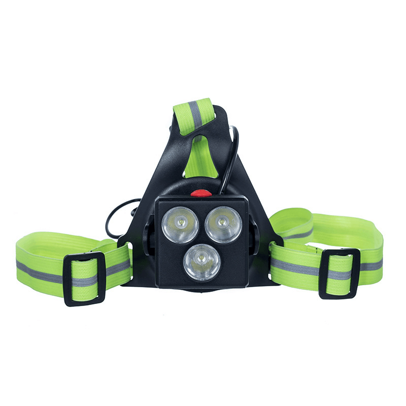 Ipree¬Æ 360LM XPG LED Camping Sports Night Running Light Chest Light Set USB Charging Safety Warning Lamp