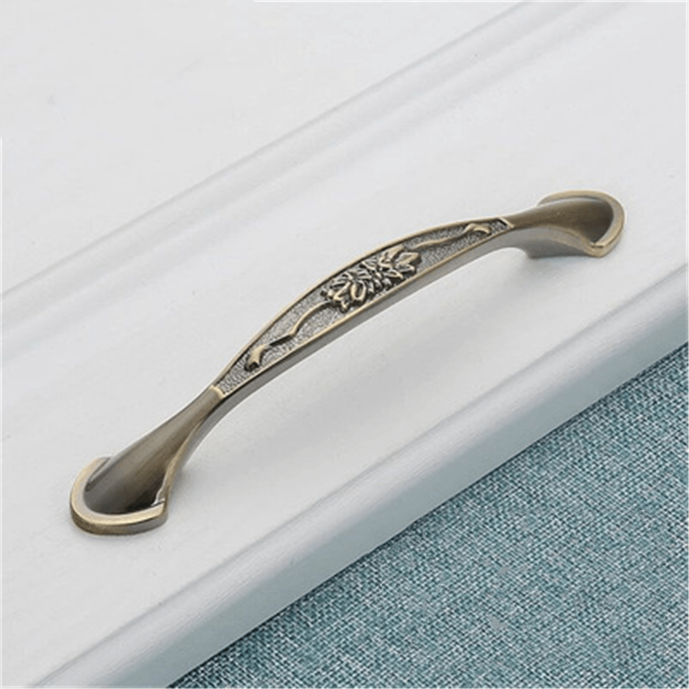 Cabinet Door Handle Amber Green Red Bronze American Simple Drawer Handle Surface Mounted Single Hole Furniture Solid Handle