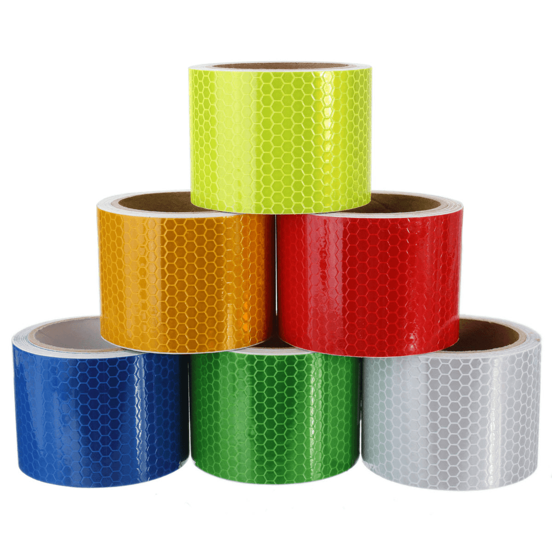 3M Long Safety Caution Reflective Tape Warning Tape Sticker Self Adhesive Tape 6 Colors