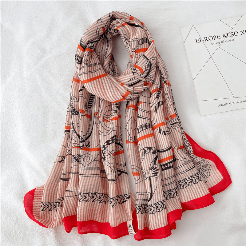 Fashion Scarf Women Cotton and Linen Shawl Europe and America